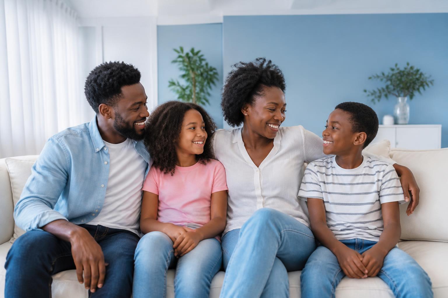 A family ready to build their shared system